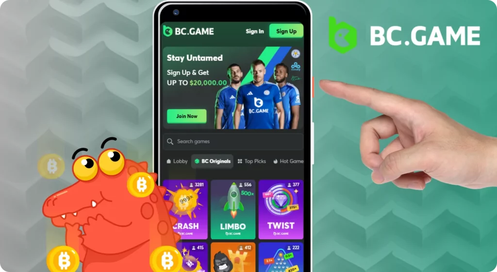 BC Game app mobile in Malaysia